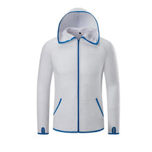 Load image into Gallery viewer, Men Outdoor Fishing Quick Dry Hydrophobic Long Sleeve Hooded Coat Zipper Jacket